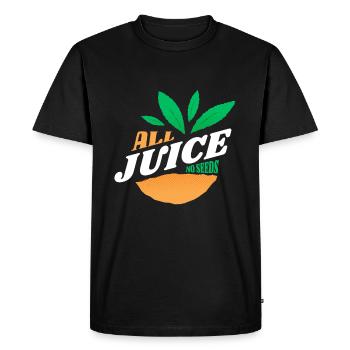 Blague sur la vasectomie - T-shirt Premium bio Homme - noir - Devant - Nico (187cm)