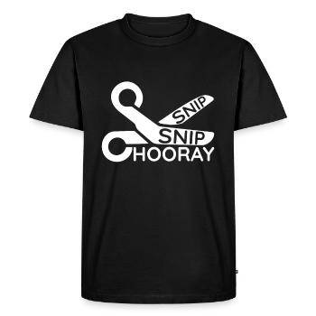 Blague sur la vasectomie - T-shirt Premium bio Homme - noir - Devant - Nico (187cm)