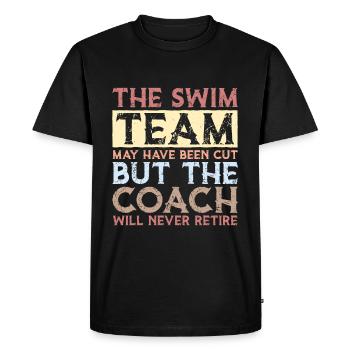 Blague sur la vasectomie - T-shirt Premium bio Homme - noir - Devant - Nico (187cm)