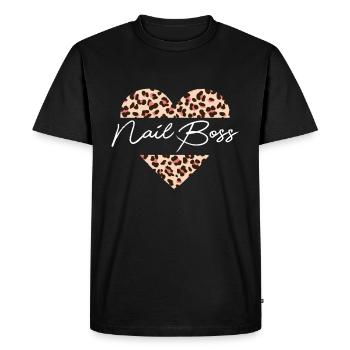 Nail Boss Nail Artist Cosmétologue Manicuriste - T-shirt Premium bio Homme - noir - Devant - Nico (187cm)