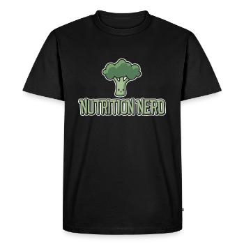 Nutritionnistes Diététiciens professionnels RD - T-shirt Premium bio Homme - noir - Devant - Nico (187cm)
