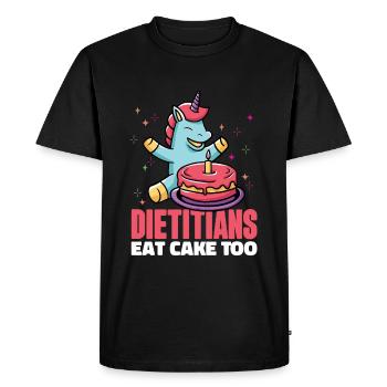 Nutritionists Registered Dietitian RD Diet - Men's Premium Organic T-Shirt - black - Front - Nico (187cm)