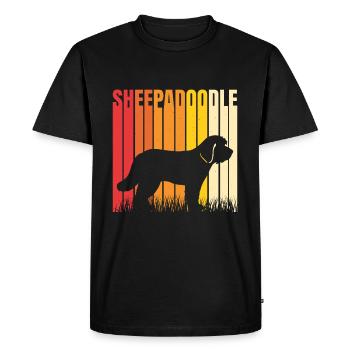 Doodle Mom Sheepadoodle - T-shirt Premium bio Homme - noir - Devant - Nico (187cm)
