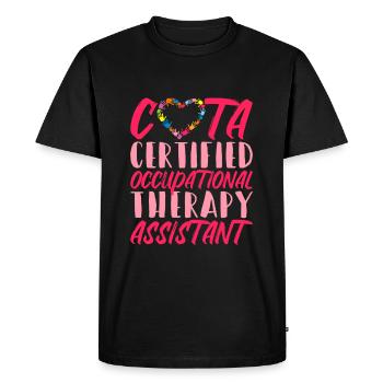 COTA Assistant certifié en ergothérapie - T-shirt Premium bio Homme - noir - Devant - Nico (187cm)