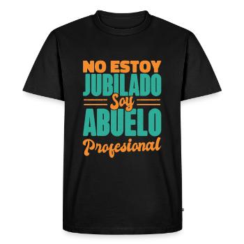 Je ne suis pas retraité Je suis un grand-parent - T-shirt Premium bio Homme - noir - Devant - Nico (187cm)