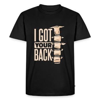 I Got Your Back Physical Therapy - T-shirt Premium bio Homme - noir - Devant - Nico (187cm)