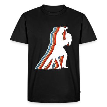 Ballroom Dance Partner Dancing - Men's Premium Organic T-Shirt - black - Front - Nico (187cm)