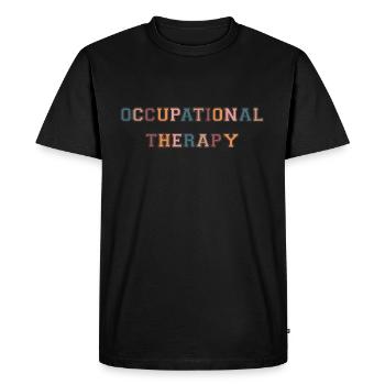 Ergothérapeute OT Ergothérapie - T-shirt Premium bio Homme - noir - Devant - Nico (187cm)