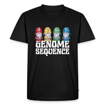 Genealogy Genetics Christmas - Men's Premium Organic T-Shirt - black - Front - Nico (187cm)