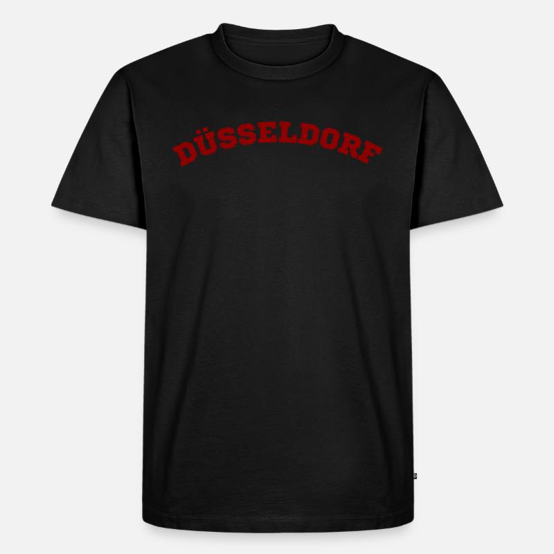 Düsseldorf - Männer Premium Bio T-Shirt - Schwarz