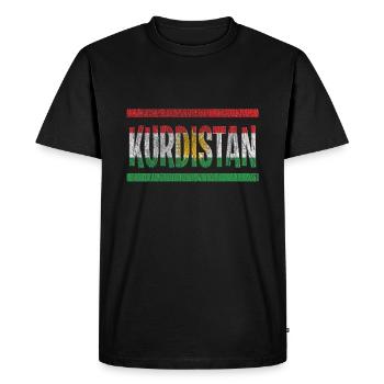 Kurdistan - T-shirt Premium bio Homme - noir - Devant - Nico (187cm)