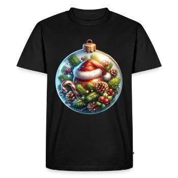 Christmas Decoration Christmas Ball Christmas - Men's Premium Organic T-Shirt - black - Front - Nico (187cm)