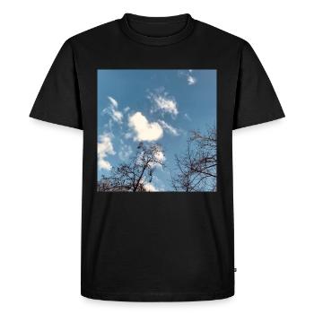 LOVE CLOUD - Men's Premium Organic T-Shirt - black - Front - Nico (187cm)