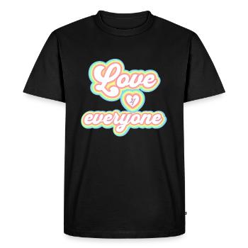L’amour unisexe arc-en-ciel pour tout le monde - T-shirt Premium bio Homme - noir - Devant - Nico (187cm)