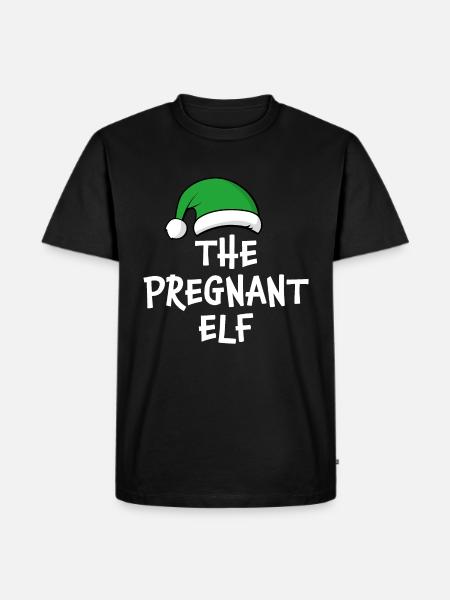 The Pregnant Elf - Men's Premium Organic T-Shirt - black