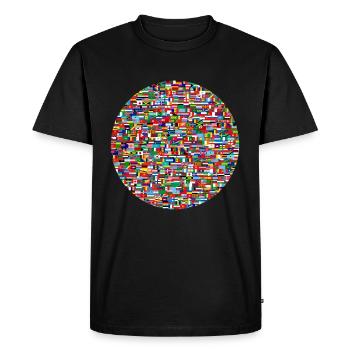 Earth - T-shirt Premium bio Homme - noir - Devant - Nico (187cm)