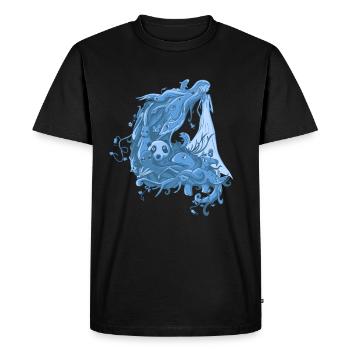Mutter Natur - Männer Premium Bio T-Shirt - Schwarz - Vorne - Nico (187cm)
