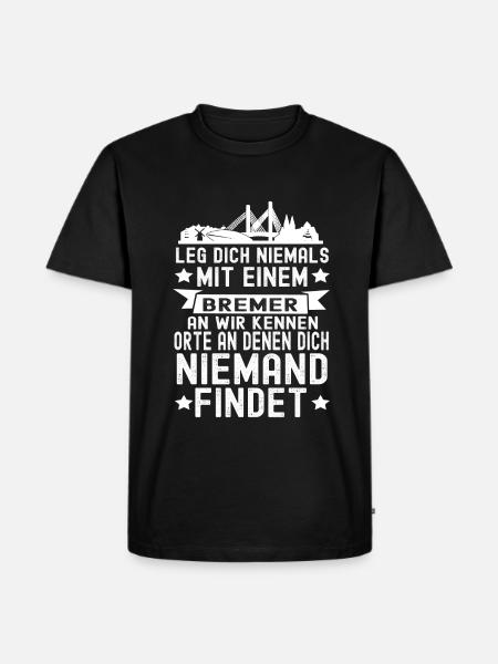 Bremen - Männer Premium Bio T-Shirt - Schwarz