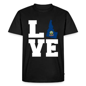 Idaho - T-shirt Premium bio Homme - noir - Devant - Nico (187cm)