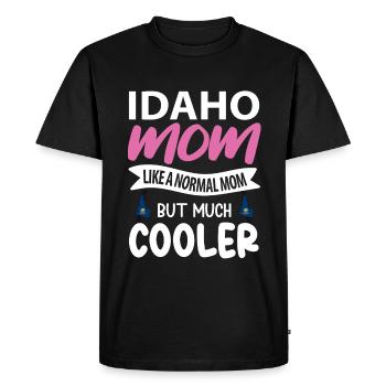 Idaho - T-shirt Premium bio Homme - noir - Devant - Nico (187cm)