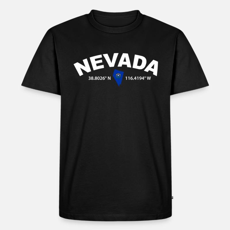 Nevada - Männer Premium Bio T-Shirt - Schwarz