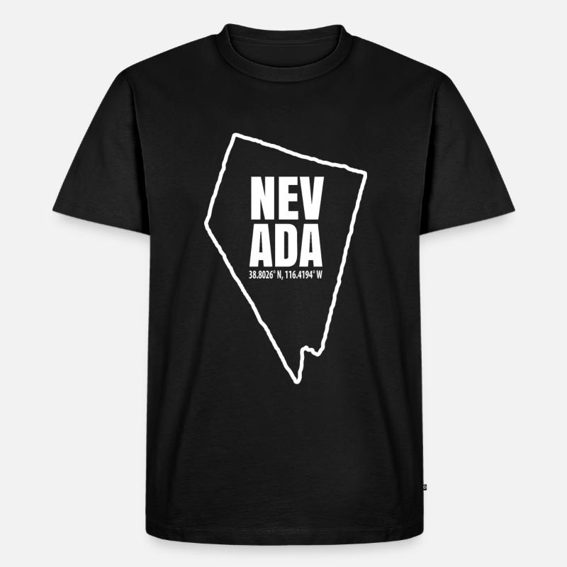 Nevada - Männer Premium Bio T-Shirt - Schwarz