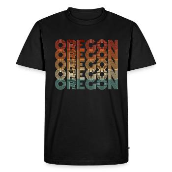 Oregon - T-shirt Premium bio Homme - noir - Devant - Nico (187cm)