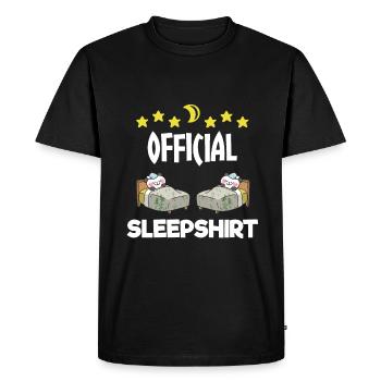Mignon cadeau de pandas endormis - T-shirt Premium bio Homme - noir - Devant - Nico (187cm)
