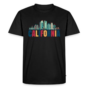 Liverpool Cityscape Cadeau - T-shirt Premium bio Homme - noir - Devant - Nico (187cm)