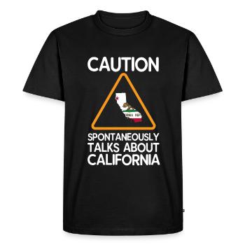 Californie - T-shirt Premium bio Homme - noir - Devant - Nico (187cm)
