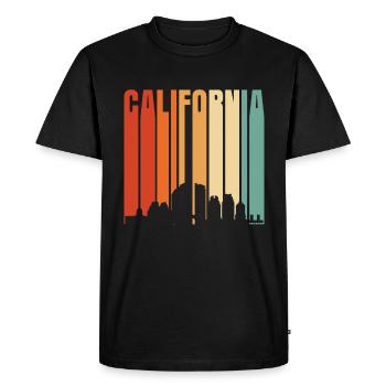 Californie - T-shirt Premium bio Homme - noir - Devant - Nico (187cm)