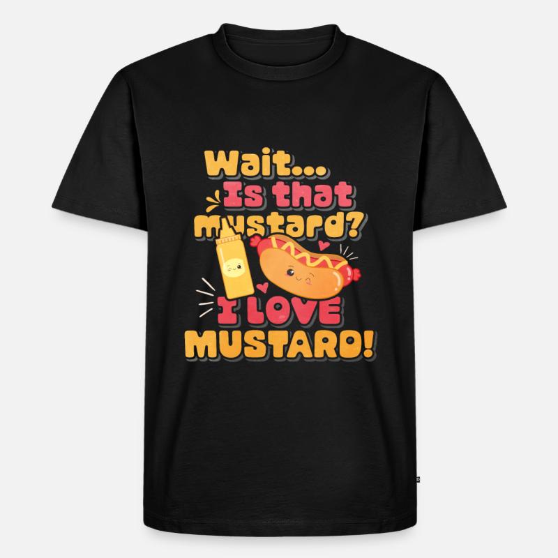 Senf Morgen Geschenk - Männer Premium Bio T-Shirt - Schwarz