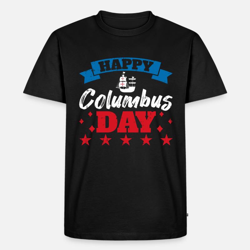 Christopher Columbus - Männer Premium Bio T-Shirt - Schwarz