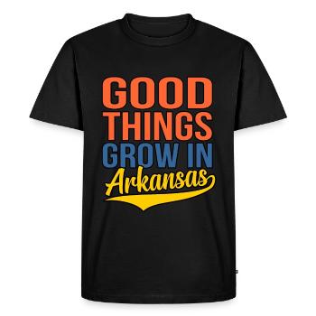 Grow In Arkansas Gift - T-shirt Premium bio Homme - noir - Devant - Nico (187cm)