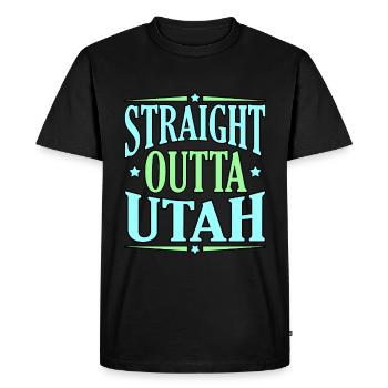 Cadeau d’aventure en Utah - T-shirt Premium bio Homme - noir - Devant - Nico (187cm)