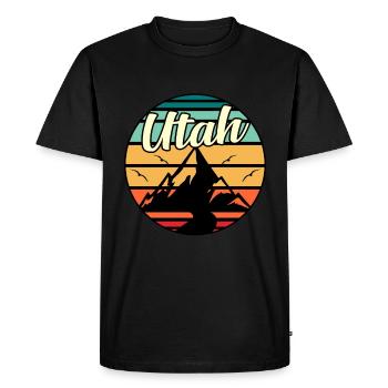 Cadeau d’aventure en Utah - T-shirt Premium bio Homme - noir - Devant - Nico (187cm)
