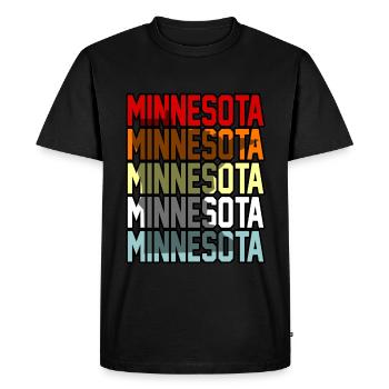 Minnesota Minnesotan Cadeau - T-shirt Premium bio Homme - noir - Devant - Nico (187cm)