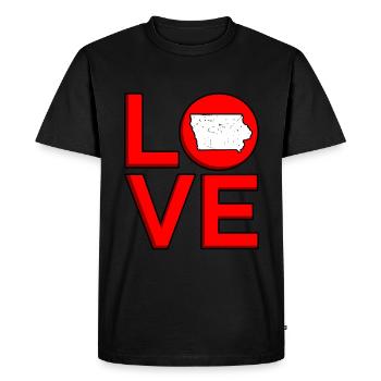 Cher cadeau de l’Iowa - T-shirt Premium bio Homme - noir - Devant - Nico (187cm)