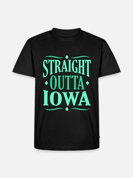 Directly from Iowa Gift - Men's Premium Organic T-Shirt - black