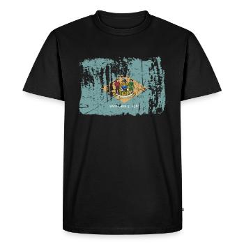 Delaware Home Pride Gift - Men's Premium Organic T-Shirt - black - Front - Nico (187cm)