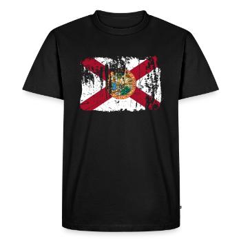 Florida Resident Gift - Men's Premium Organic T-Shirt - black - Front - Nico (187cm)