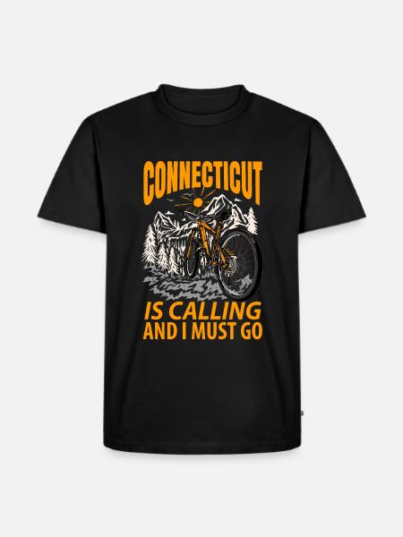 Connecticut Travel Gift - Men's Premium Organic T-Shirt - black