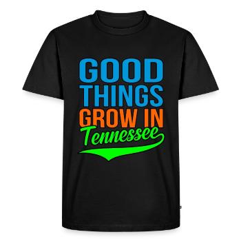 Grow In Tennessee Gift - Men's Premium Organic T-Shirt - black - Front - Nico (187cm)