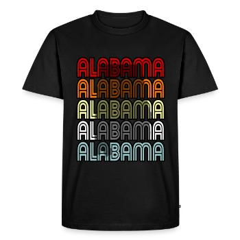Cadeau aventureux en Alabama - T-shirt Premium bio Homme - noir - Devant - Nico (187cm)
