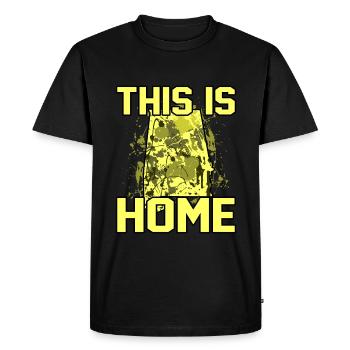 Accueil Alabama Cadeau - T-shirt Premium bio Homme - noir - Devant - Nico (187cm)