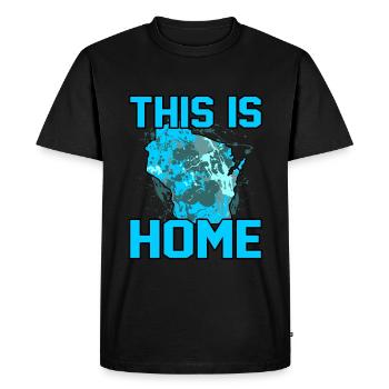 Home Wisconsin gift - Men's Premium Organic T-Shirt - black - Front - Nico (187cm)
