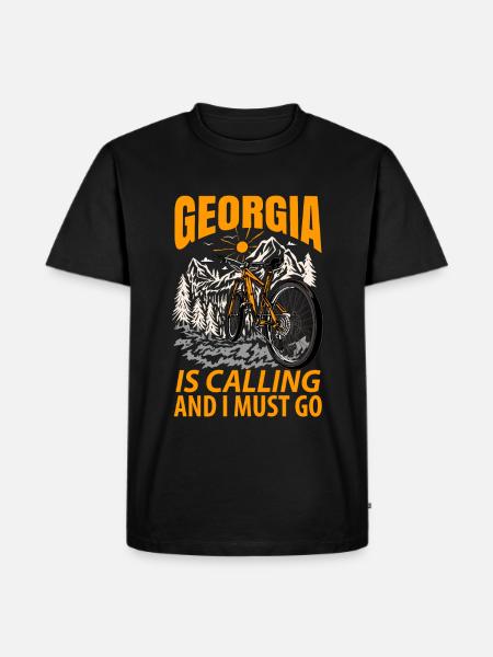 Visit to Georgia Gift - Men's Premium Organic T-Shirt - black