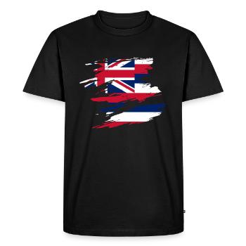 Hawaï fier cadeau - T-shirt Premium bio Homme - noir - Devant - Nico (187cm)