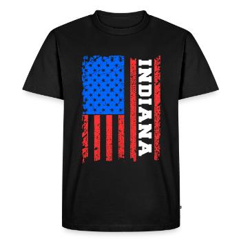 Beauty Of Indiana gift - Men's Premium Organic T-Shirt - black - Front - Nico (187cm)
