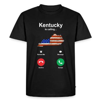 Explorer le Kentucky Gift - T-shirt Premium bio Homme - noir - Devant - Nico (187cm)